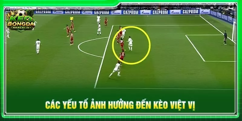 Các yếu tố ảnh hưởng đến kèo việt vị