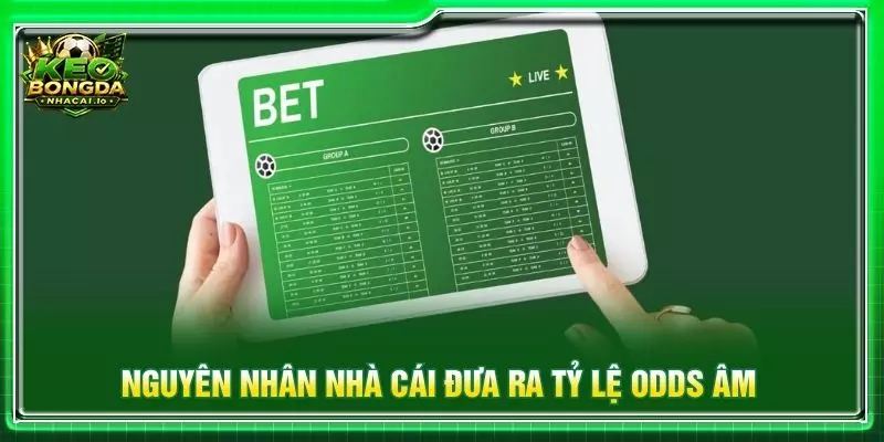 Nguyên nhân nhà cái đưa ra tỷ lệ odds âm