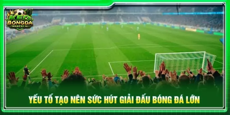 Yếu tố tạo nên sức hút giải đấu bóng đá lớn