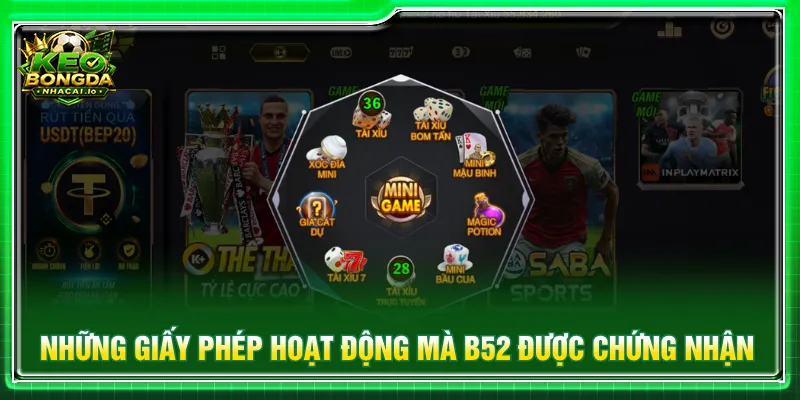 Cổng game được chứng nhận các giấy phép hoạt động uy tín