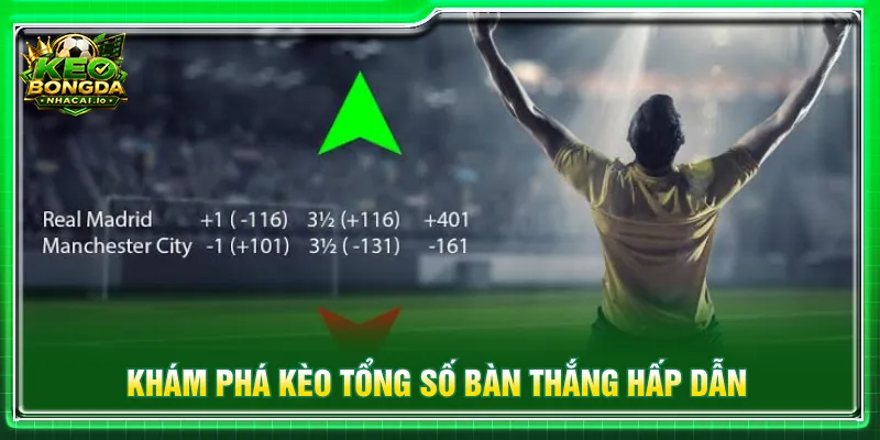 Kèo tổng số bàn thắng dựa trên pha lập công hấp dẫn