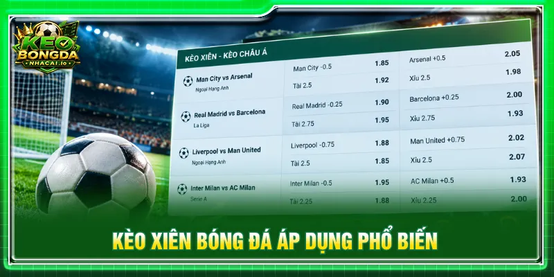 Kèo xiên châu Á áp dụng phổ biến nhận diện chênh lệch