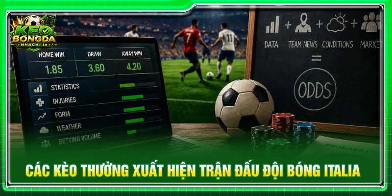 Nhiều kèo xuất hiện để người chơi lựa chọn đặt cược trận đấu