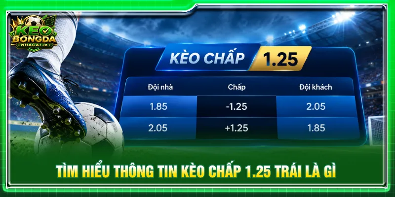 Tổng quan vài nét về cược chấp 1.25 trái là gì